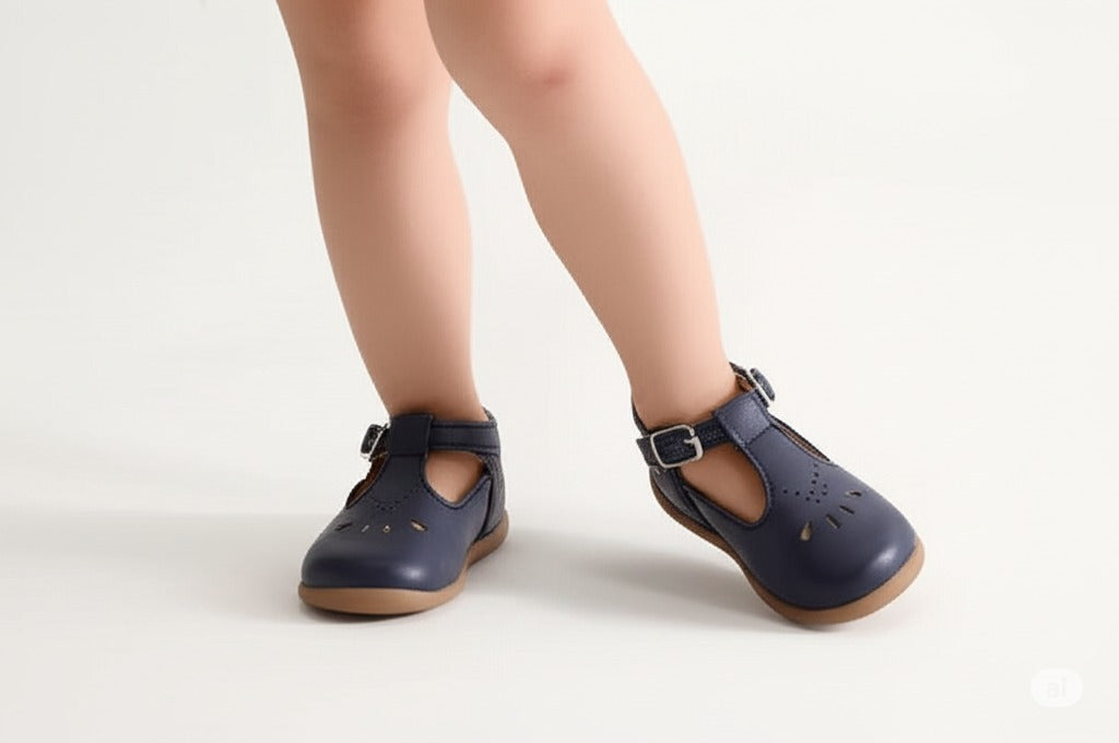 First-Step Shoes with Perforations