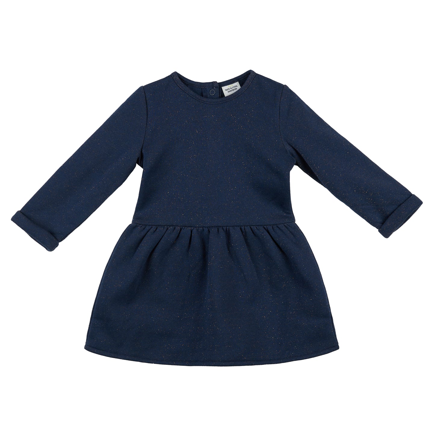 Girls’ Long Sleeve Navy Dress – Tape à l’Œil