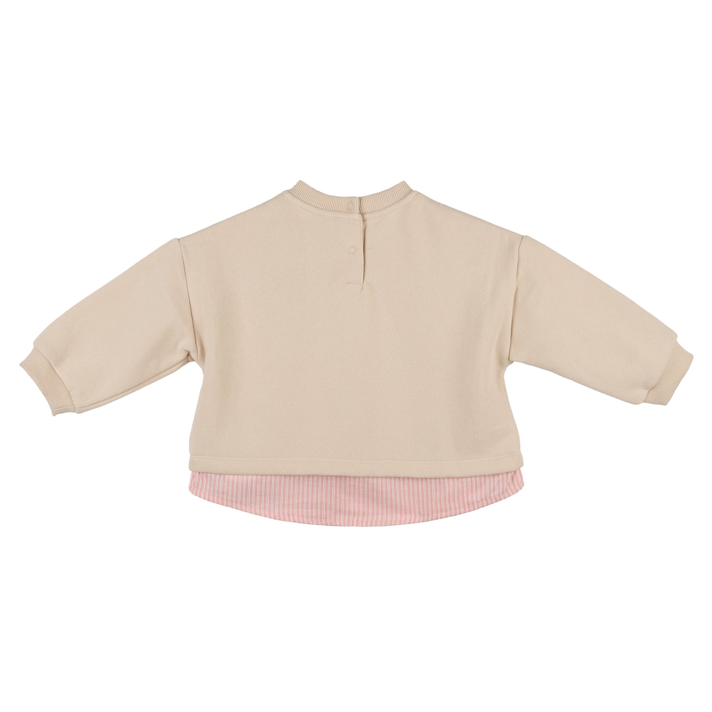 Cream Fleece Sweatshirt with Embroidered Bird | Tape à l’Œil