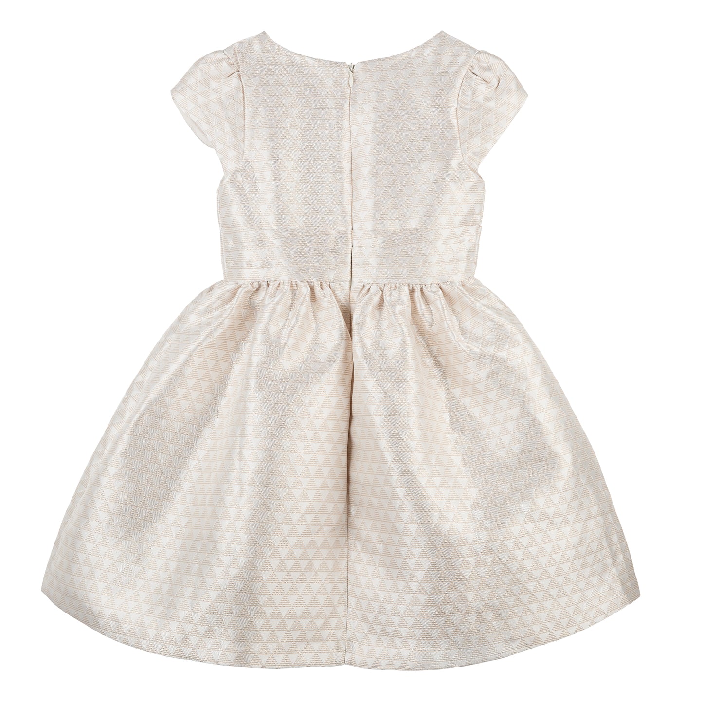 Ivory Jacquard Party Dress for Girls – Obaïbi