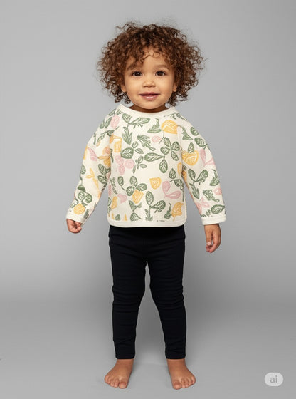 Fruit & Foliage Print Baby Sweatshirt – Petit Bateau