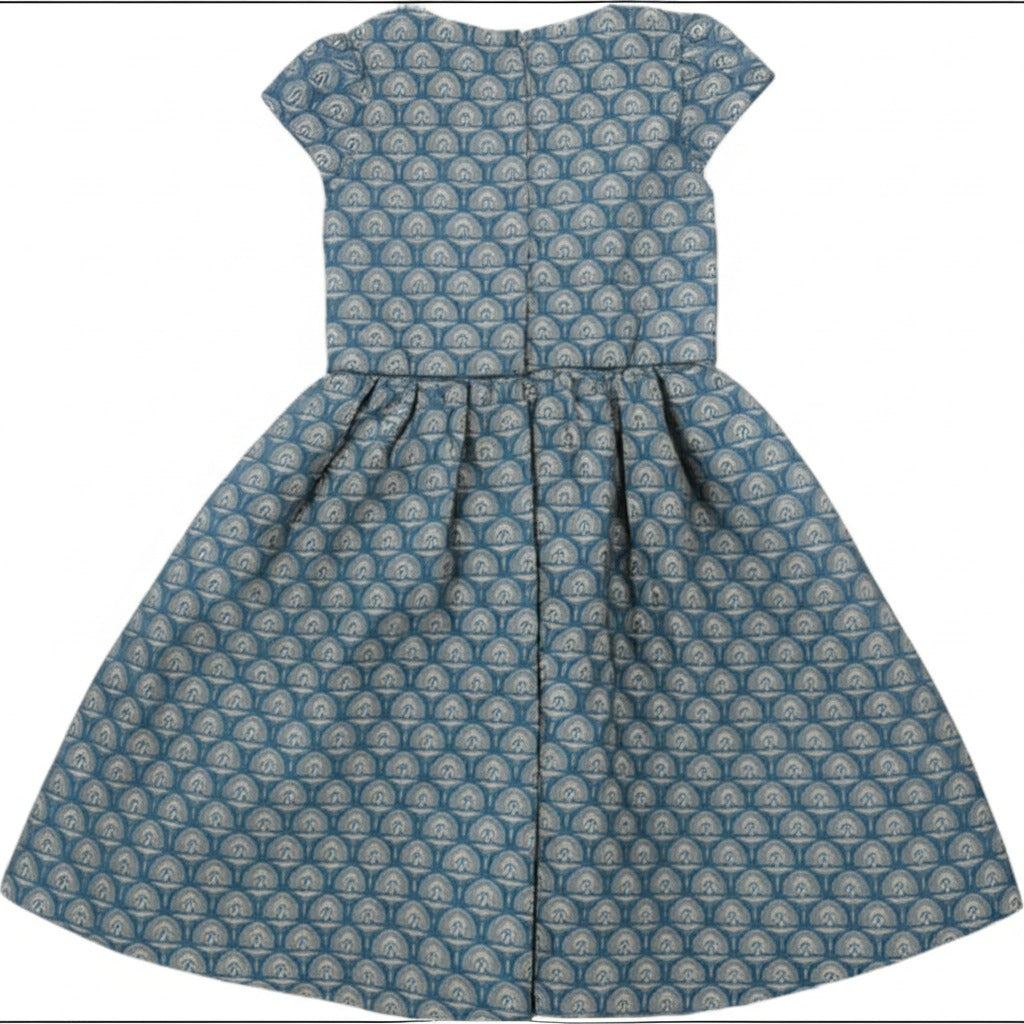 Girls’ Ivory Jacquard Dress – Obaïbi