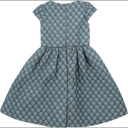 Girls’ Ivory Jacquard Dress – Obaïbi