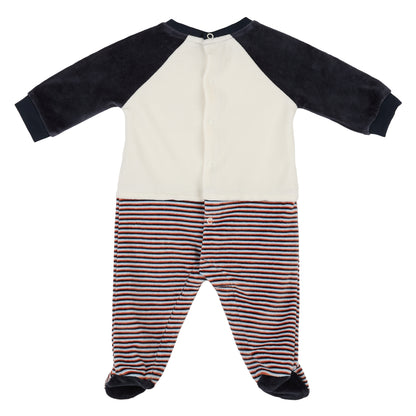Baby Velour Sleepsuit “Super Copain” – Sergent Major