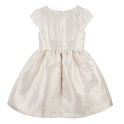 Ivory Jacquard Party Dress for Girls – Obaïbi